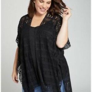 Lane Bryant lace kimono